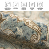 Amer Vintage VIN-10 Polo Blue area rug - infographic view