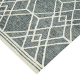 Amer Vista Neutral Geometric Hand-Hooked Gray Area Rug