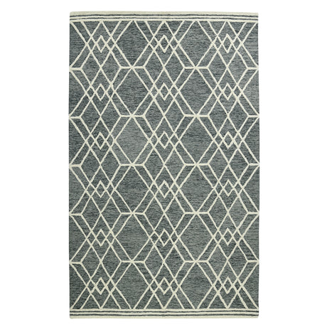Amer Vista Neutral Geometric Hand-Hooked Gray Area Rug