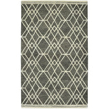 Amer Vista Neutral Geometric Hand-Hooked Khaki Area Rug