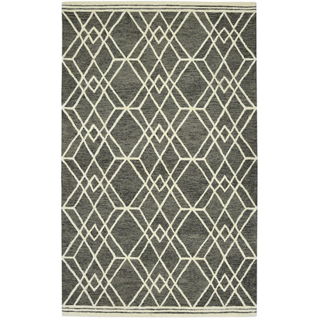 Amer Vista Neutral Geometric Hand-Hooked Khaki Area Rug