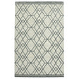 Amer Vista Neutral Geometric Hand-Hooked Ivory Area Rug