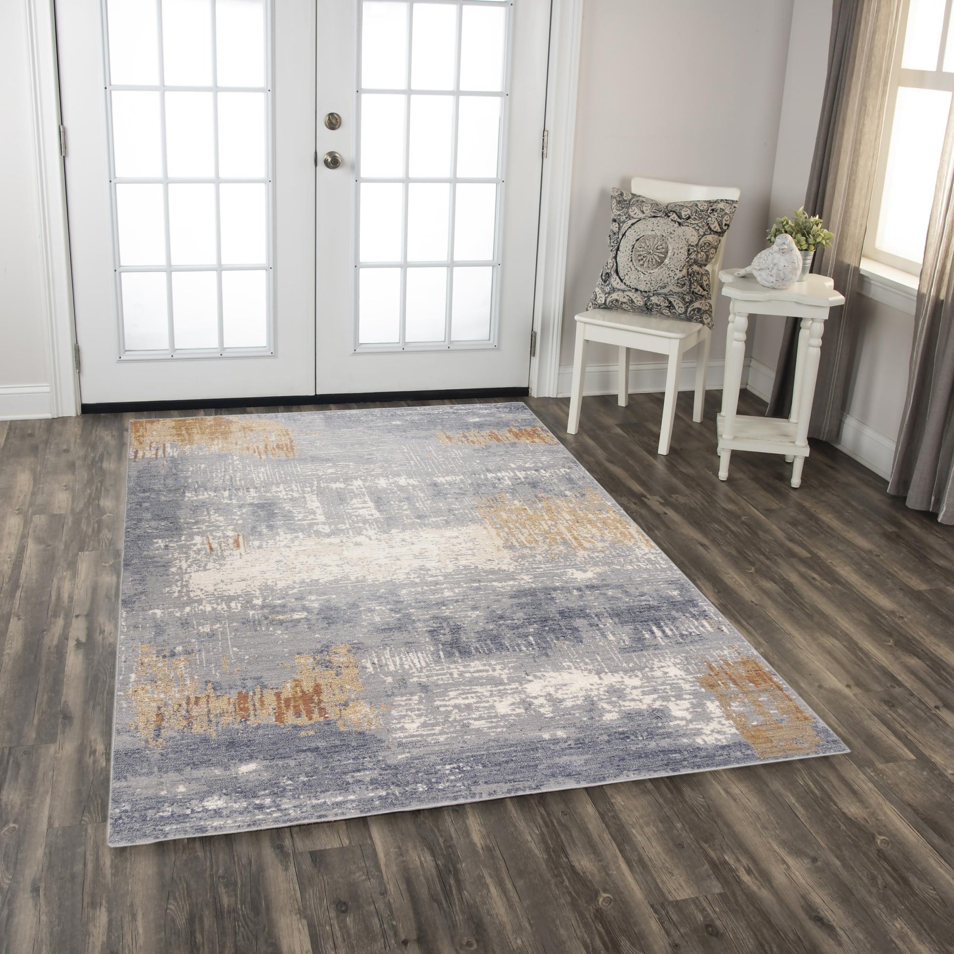 Rizzy Ventura Vra747 Blue Area Rug