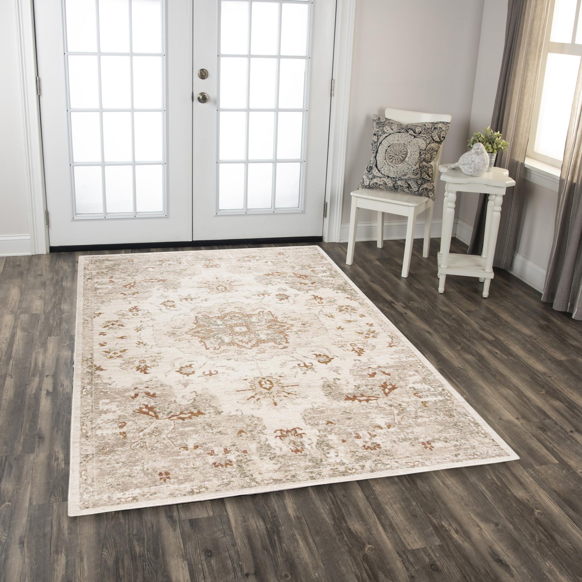 Rizzy Ventura Vra749 Beige/Green Area Rug