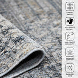 Amer Vermont VRM-1 Gray area rug - infographic view