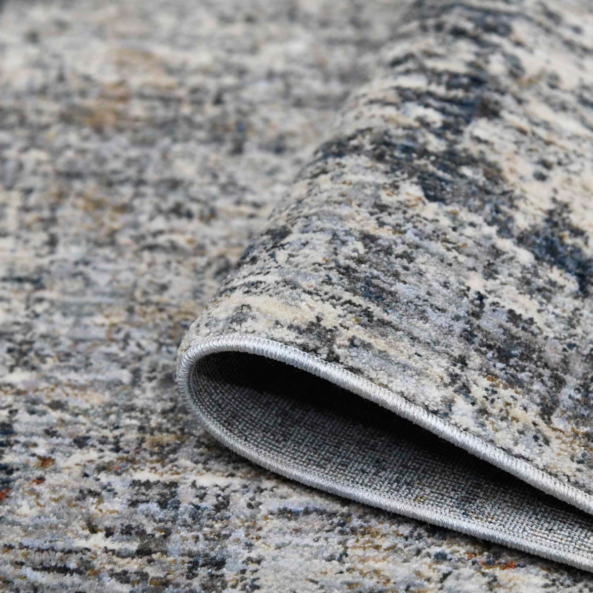 Amer Vermont VRM-1 Gray area rug - rolled view