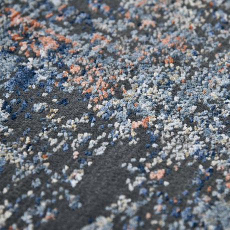 Amer Vermont VRM-2 Gray / Orange area rug - close-up view