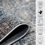 Amer Vermont VRM-2 Gray / Orange area rug - infographic view