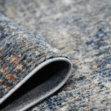 Amer Vermont VRM-2 Gray / Orange area rug - rolled view