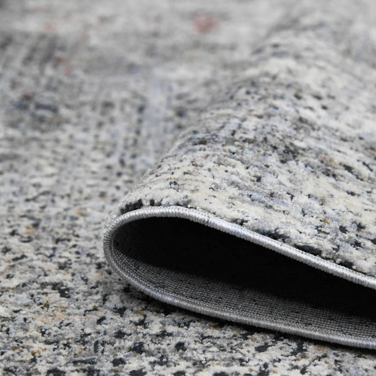 Amer Vermont VRM-4 Gray area rug - rolled view