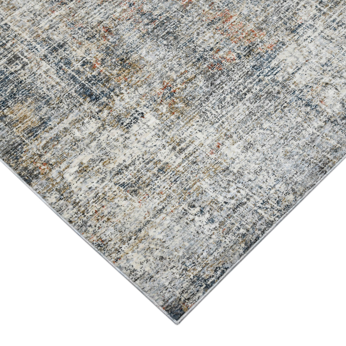 Amer Vermont VRM-5 Gray / Orange area rug - corner view