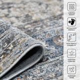 Amer Vermont VRM-6 Ivory / Gray area rug - infographic view