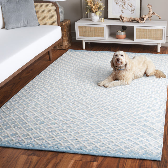 Safavieh Vermont Vrm908L Light Blue/Ivory Rug.