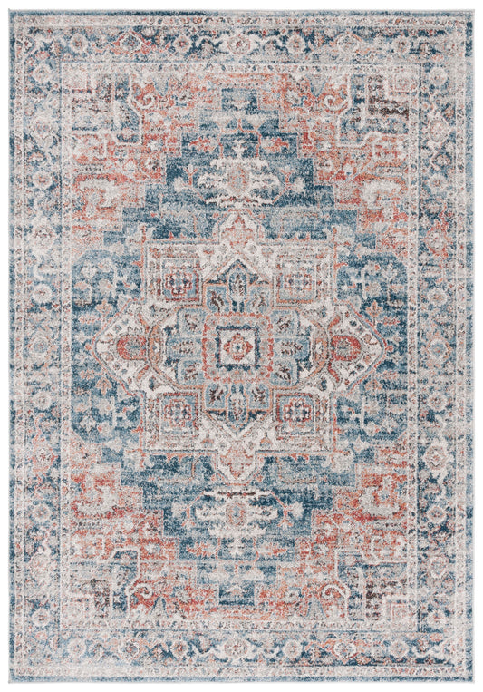 Safavieh Vintage Tabriz Vta208M Blue/Rust Area Rug