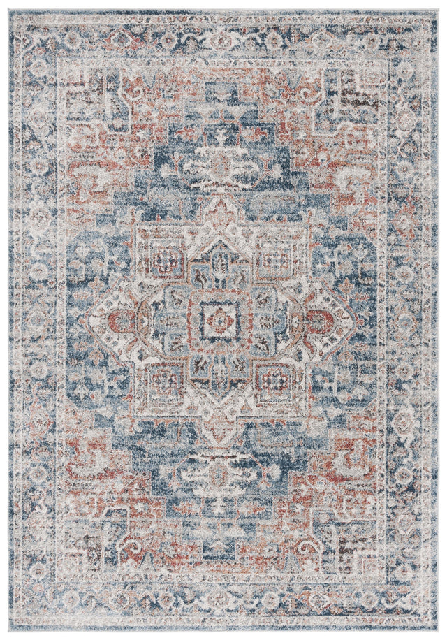 Safavieh Vintage Tabriz Vta208M Blue/Rust Rug.