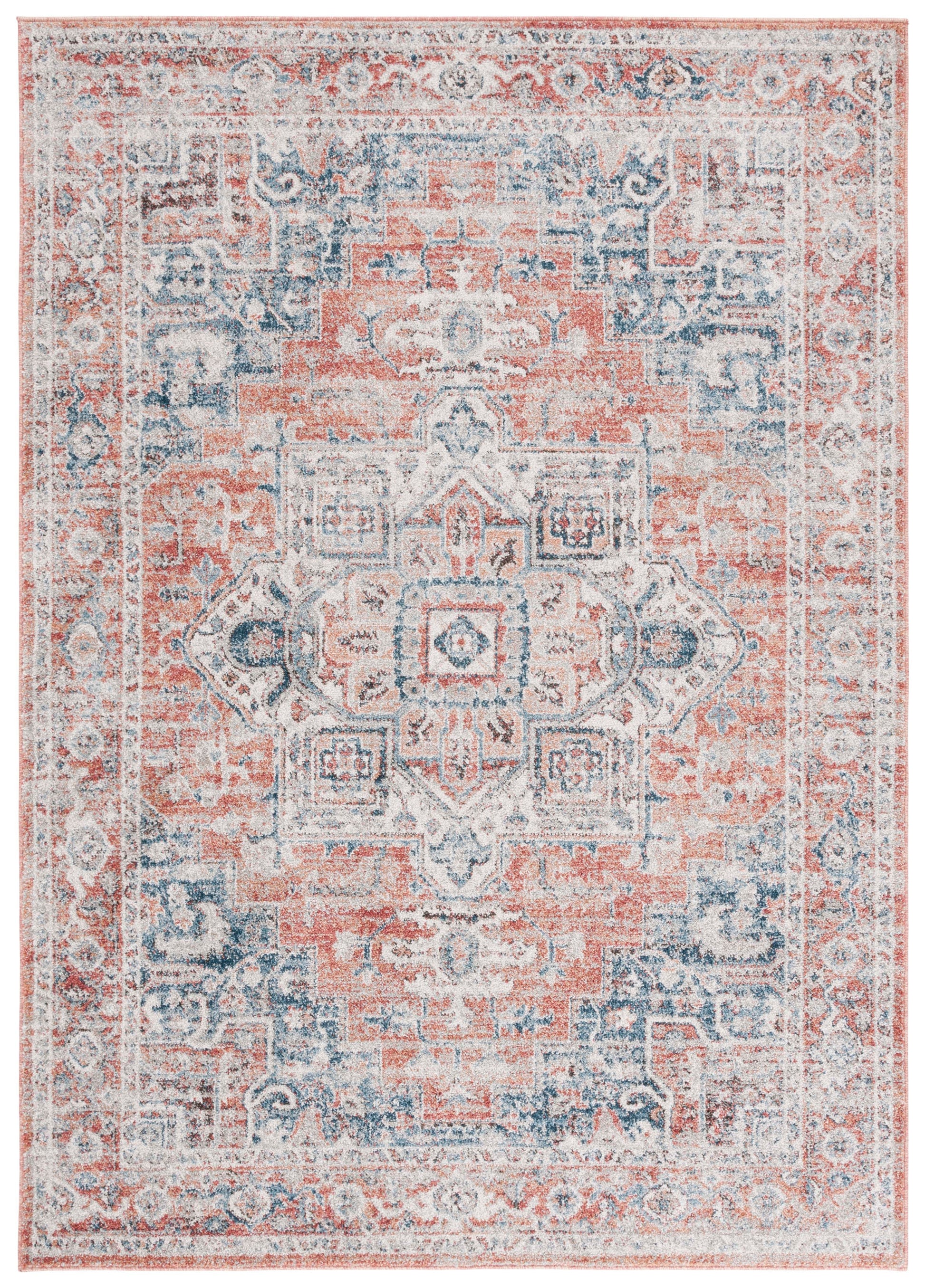 Safavieh Vintage Tabriz Vta208P Rust/Blue Area Rug