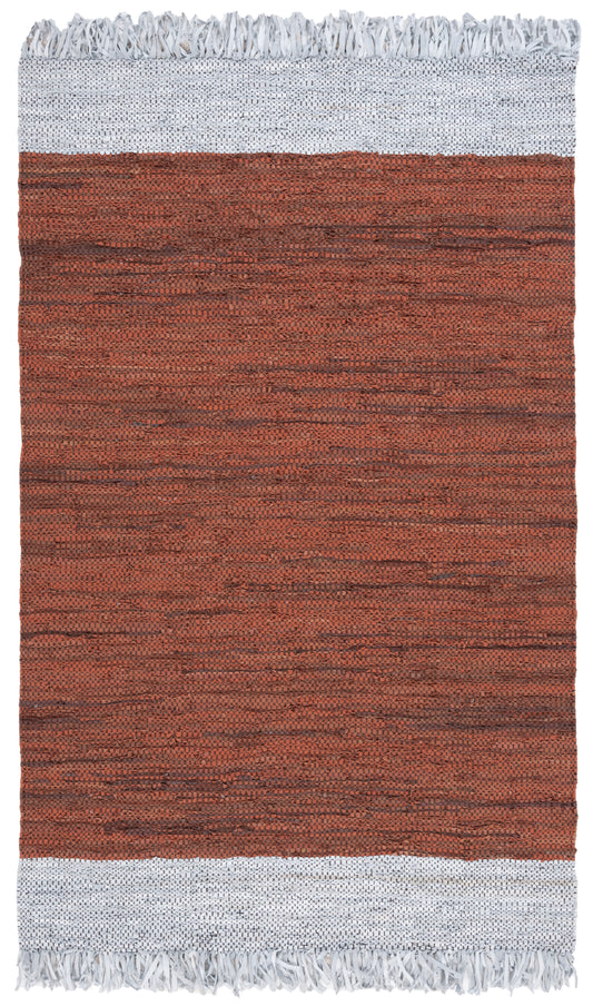 Safavieh Vintage Leather Vtl310P Light Grey/Rust Area Rug