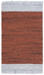 Safavieh Vintage Leather Vtl310P Light Grey/Rust Rug.