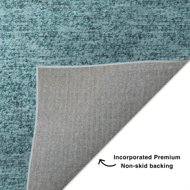 Dalyn Voyage VY2 Transitional Machine Made Teal Rug