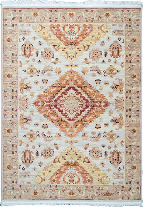 Dynamic Rugs Wade 18602 Power Loomed Transitional Taupe/Rust/Multi Rug
