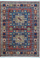 Dynamic Rugs Wade 18604 Power Loomed Transitional Red/Multi Rug