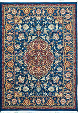 Dynamic Rugs Wade 18607 Power Loomed Traditional Navy/Red/Multi Rug