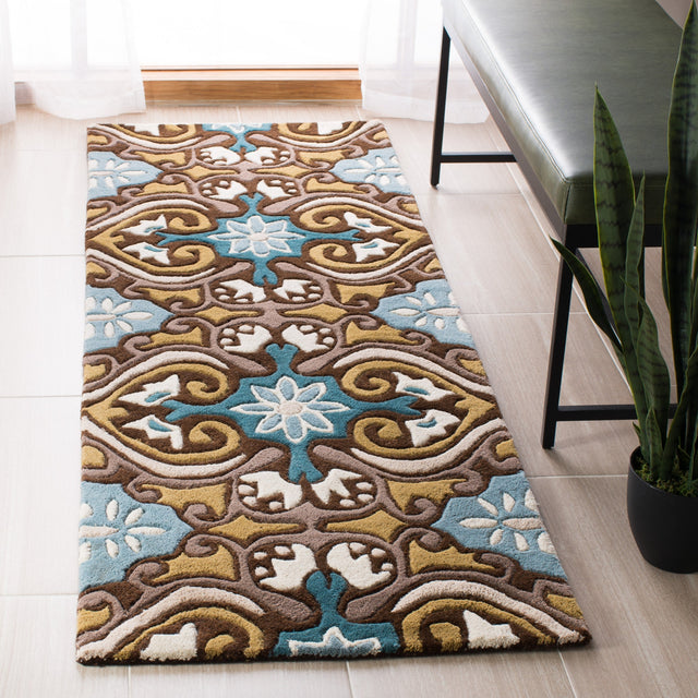 Safavieh Wyndham Wyd327A Blue/Multi Rug.