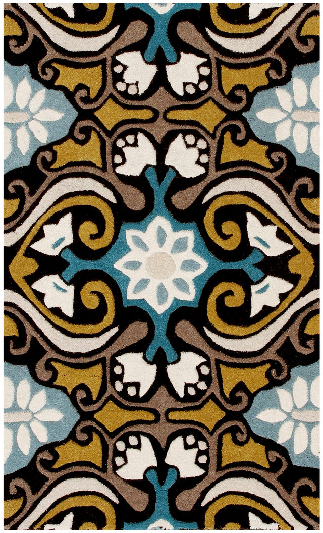 Safavieh Wyndham Wyd327A Blue/Multi Rug.