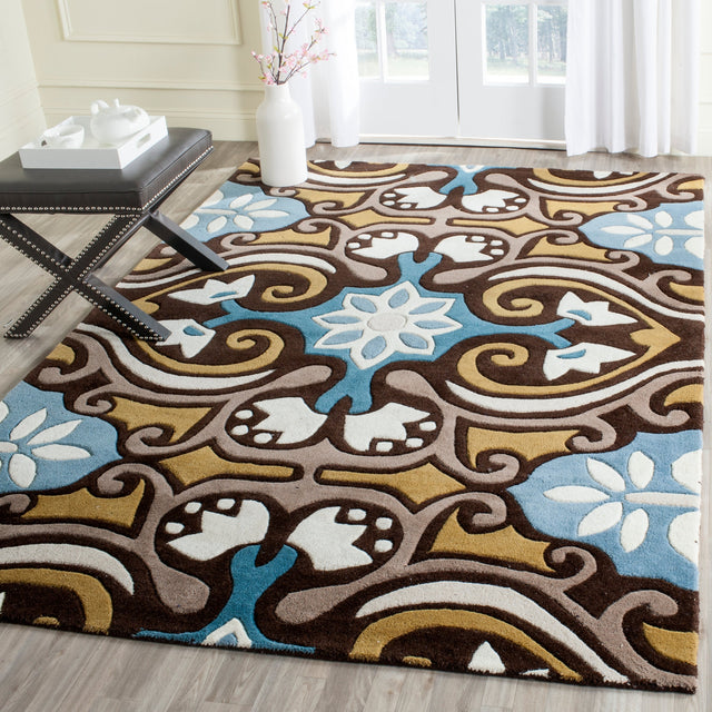 Safavieh Wyndham Wyd327A Blue/Multi Rug.