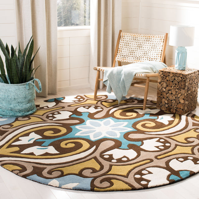 Safavieh Wyndham Wyd327A Blue/Multi Rug.