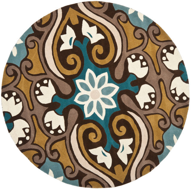 Safavieh Wyndham Wyd327A Blue/Multi Rug.