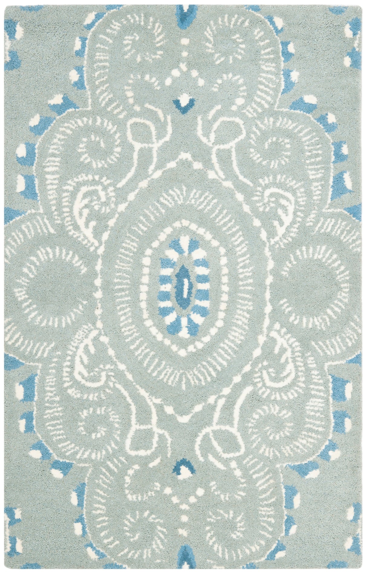 Safavieh Wyndham Wyd372A Blue/Ivory Rug.