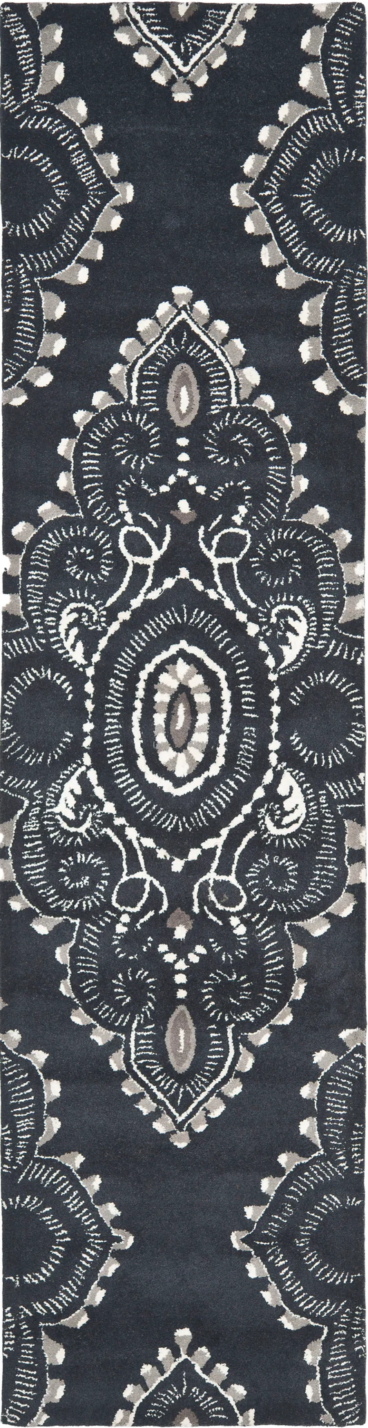 Safavieh Wyndham Wyd372C Dark Grey/Ivory Rug.