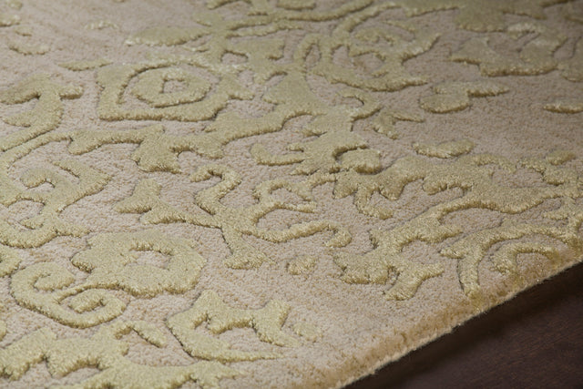 Chandra Xia Xia43701 Ivory / Yellow Rug - side detail
