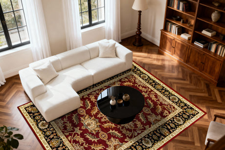 Dynamic Rugs Yazd 1744 Red Rugs - room scene