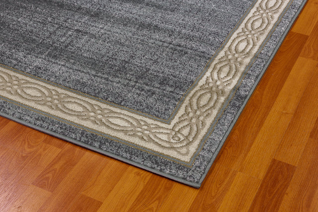 Dynamic Rugs Yazd 1770 Blue / Grey Rugs - corner detail