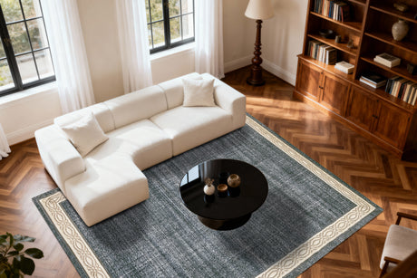 Dynamic Rugs Yazd 1770 Blue / Grey Rugs - room scene