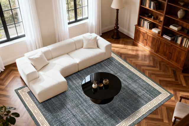 Dynamic Rugs Yazd 1770 Blue / Grey Rugs - room scene