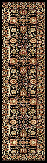 Dynamic Rugs Yazd 2803 Black / Black Rugs - runner view