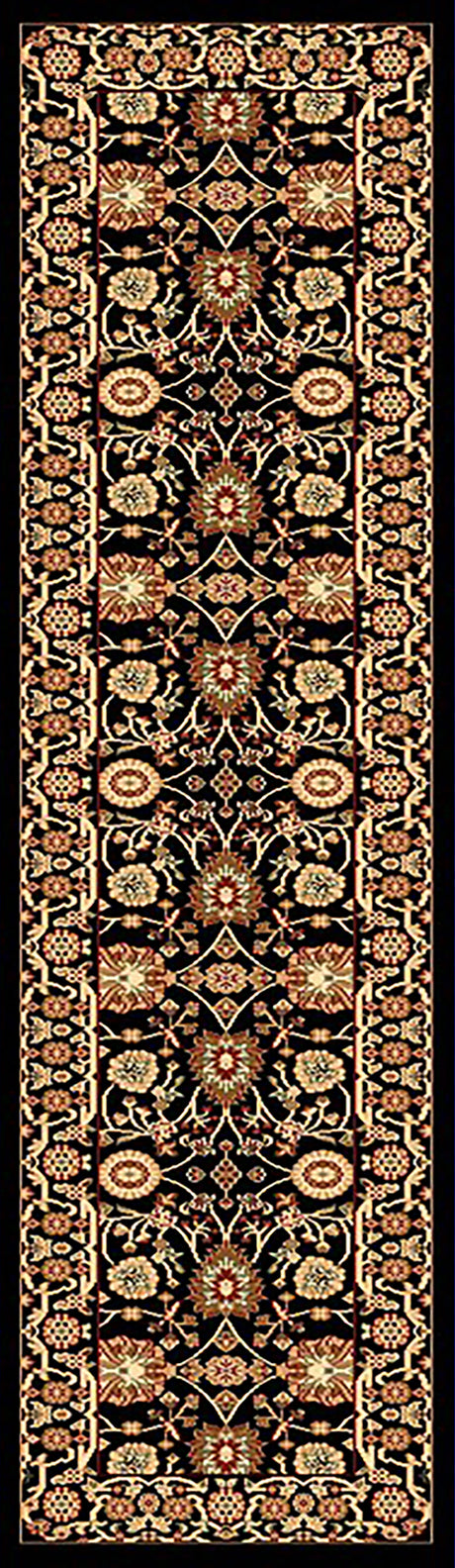 Dynamic Rugs Yazd 2803 Black / Black Rugs - runner view