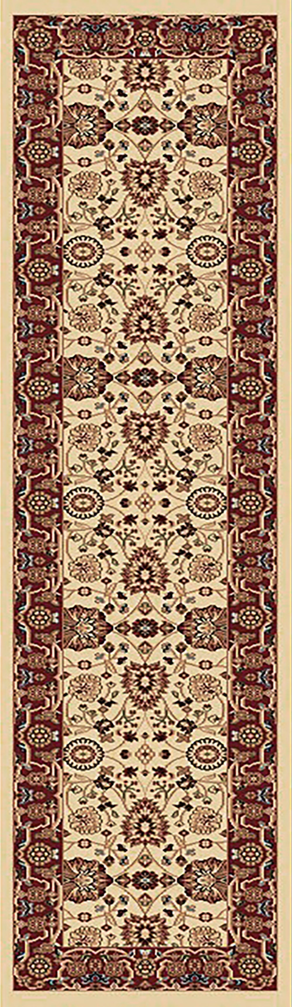 Dynamic Rugs Yazd 2803 Cream / Red Rugs - runner view
