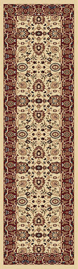 Dynamic Rugs Yazd 2803 Cream / Red Rugs - runner view
