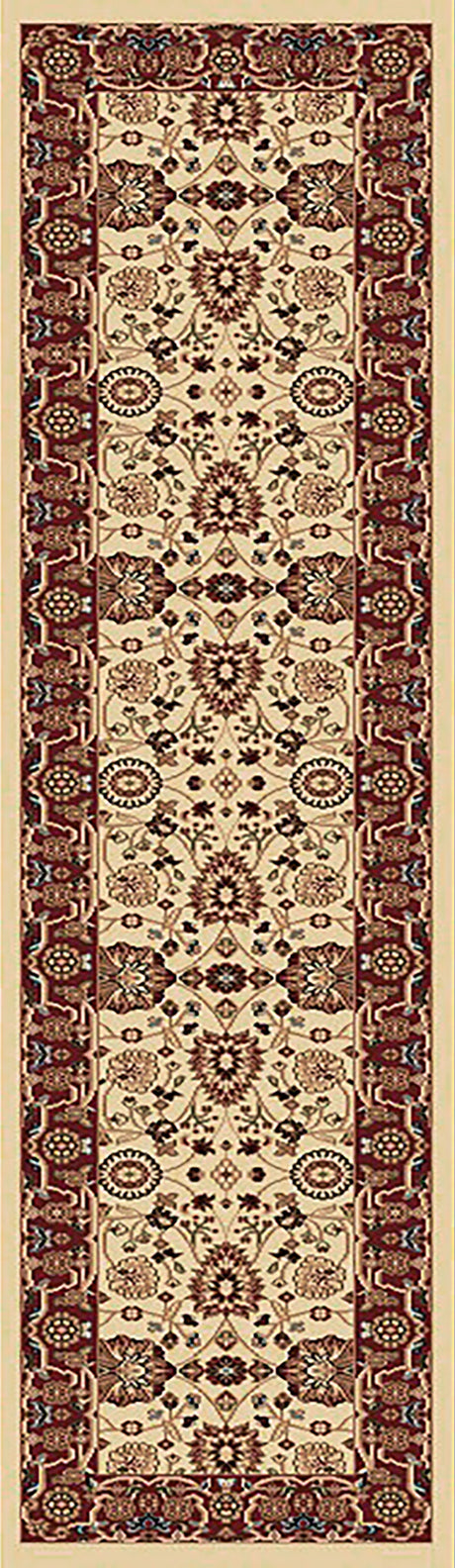 Dynamic Rugs Yazd 2803 Cream / Red Rugs - runner view