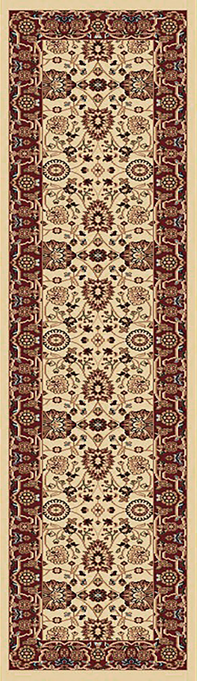 Dynamic Rugs Yazd 2803 Cream / Red Rugs - runner view