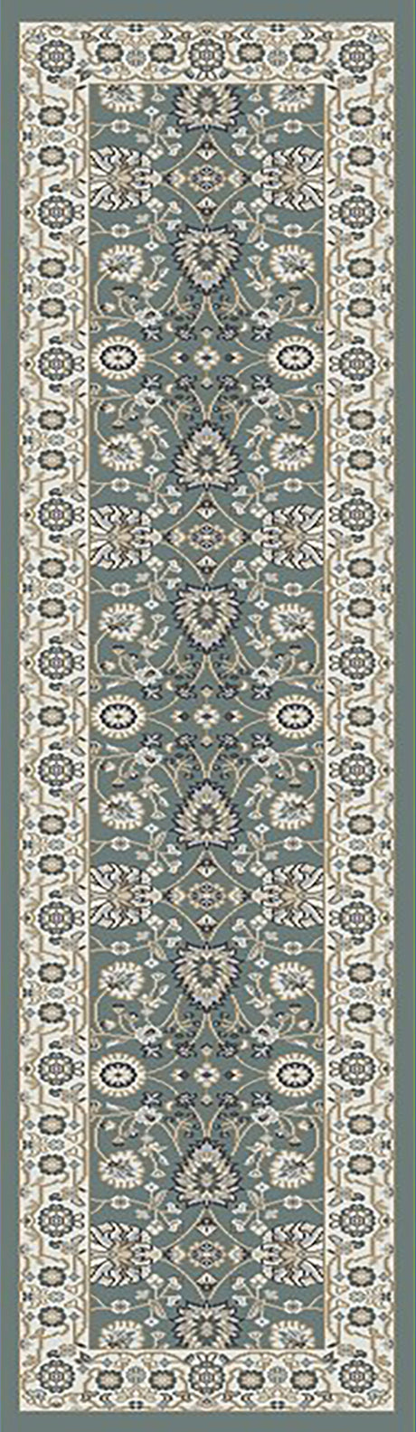 Dynamic Rugs Yazd 2803 Power Loomed Traditional Grey/Ivory Rug