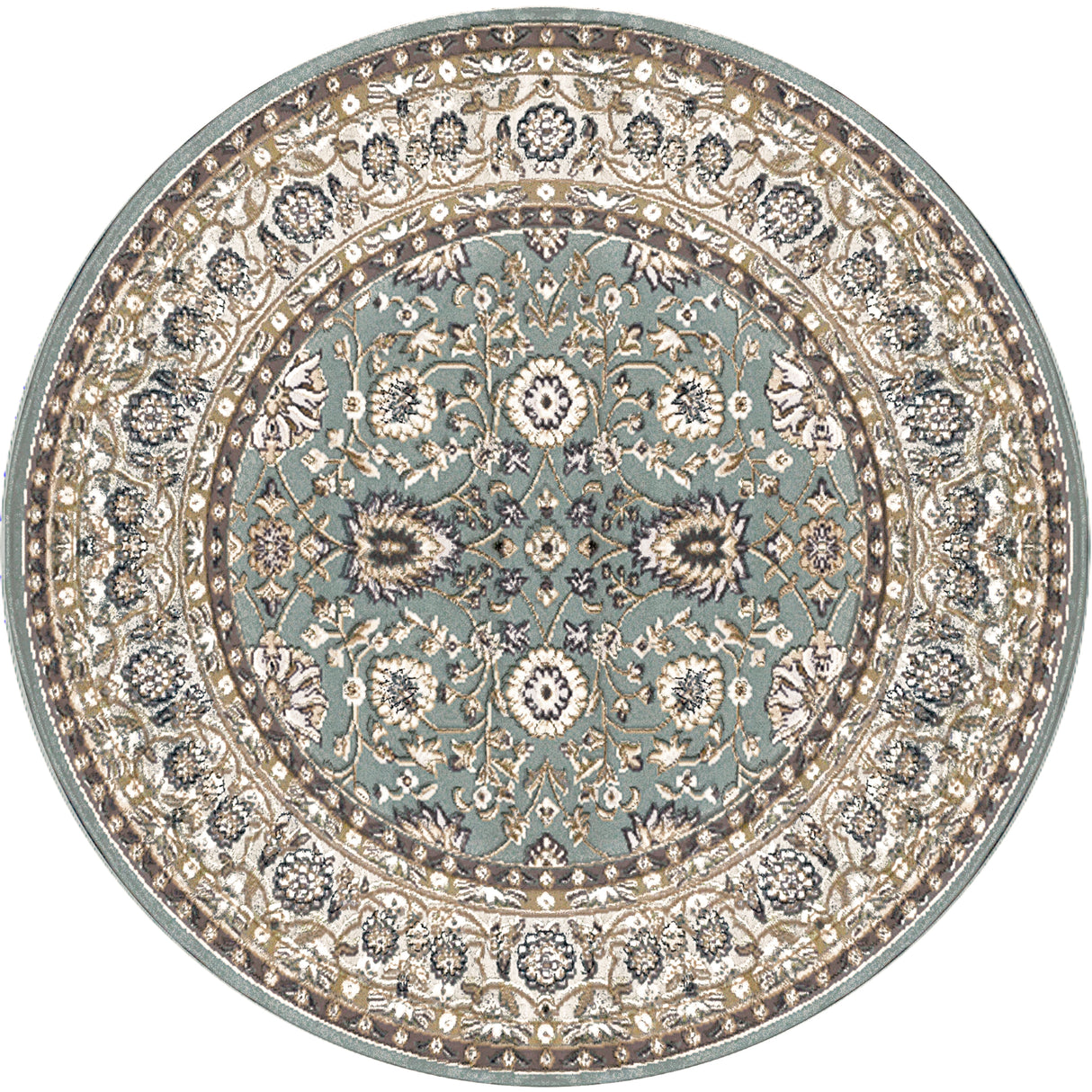 Dynamic Rugs Yazd 2803 Power Loomed Traditional Grey/Ivory Rug