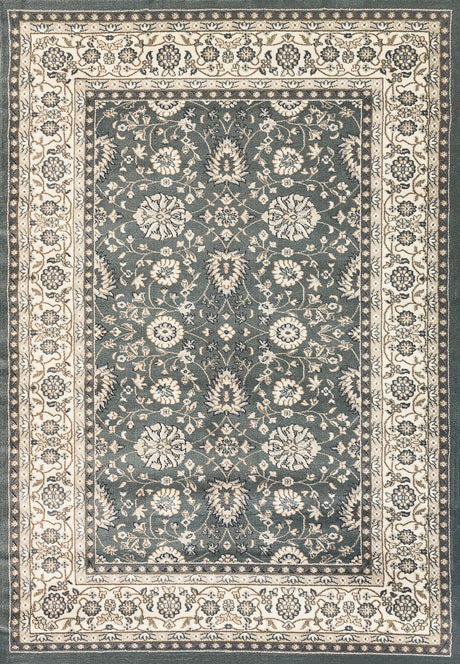 Dynamic Rugs Yazd 2803 Power Loomed Traditional Grey/Ivory Rug