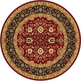 Dynamic Rugs Yazd 2803 Red / Red Rugs - round rug view