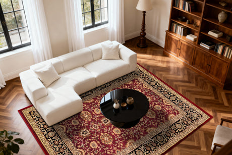 Dynamic Rugs Yazd 2803 Red / Red Rugs - room scene