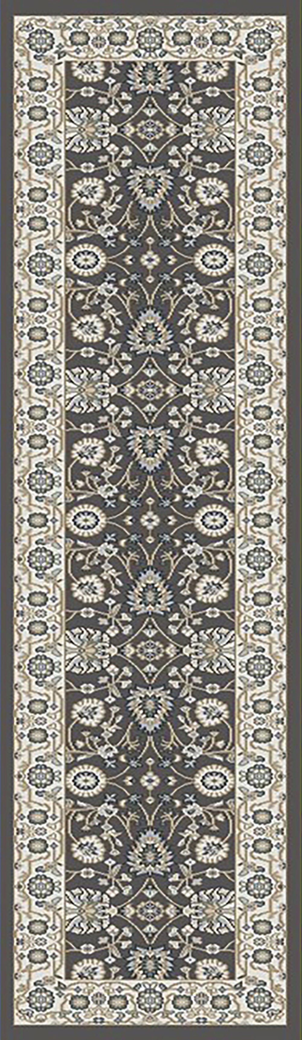 Dynamic Rugs Yazd 2803 Power Loomed Traditional Grey/Ivory Rug